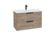 Szafki łazienkowe - Szafka łazienkowa pod umywalkę Defra Faro 80 cm orzech rockford 001-D-08050 - miniaturka - grafika 1