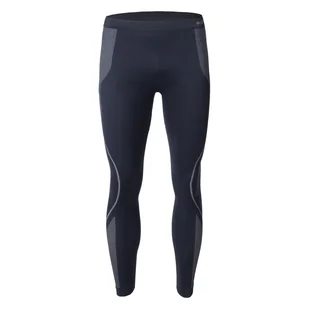 Męskie Legginsy termoaktywne HI-TEC BURAZ BOTTOM M000263160 – Granatowy - Bielizna sportowa męska - miniaturka - grafika 1