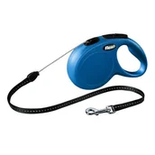 Smycze dla psów - Flexi New Classic Smycz Linka M 8M Niebieska [Fl-2818] - miniaturka - grafika 1