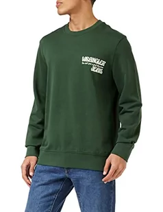 Wrangler Męska bluza Slogan Crew, Sycamore Green, rozmiar 3XL - Bluzy męskie - miniaturka - grafika 1