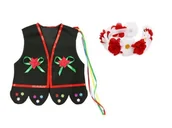 Dresy i komplety dla dziewczynek - ZESTAW KRAKOWIANKA CZARNY 98-110 2el - miniaturka - grafika 1