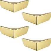 Zawiasy, okucia i inne akcesoria - Złoto - DIY Nogi do mebli kuchennych 50 mm Stolik kawowy Szafka Łóżko Sofa Nogi Solidne metalowe Nogi do krzeseł Biurko Srebrne Ciche Antypoślizgowe - miniaturka - grafika 1