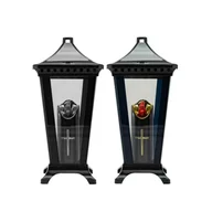 Lampiony i znicze - Znicz szklany Lampion latarnia LED 32,5 cm - miniaturka - grafika 1