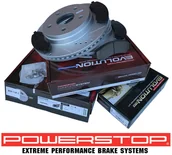Tarcze hamulcowe - Przednie klocki Z17 + wiercone nacinane tarcze hamulcowe POWERSTOP EVOLUTION Chrysler Aspen - miniaturka - grafika 1