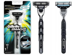 Gillette MACH3 Maszynka Do Golenia, Ostrze +gratis - Maszynki do golenia i wkłady - miniaturka - grafika 1