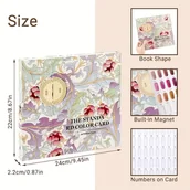 Inne - TEMU Zestaw zawiera 120 kolorowych kart do ozdabiania paznokci, 120 elementów do paznokci, tablicę do prezentacji artystycznego paznokcia, tablicę - miniaturka - grafika 1