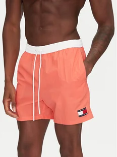 Tommy Hilfiger Szorty kąpielowe UM0UM03455 Różowy Slim Fit - Kąpielówki męskie - miniaturka - grafika 1