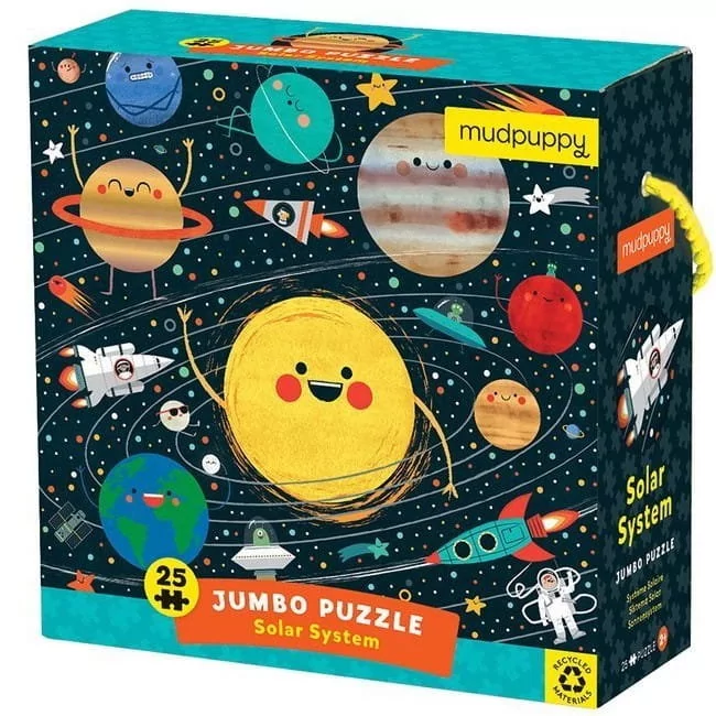 Mudpuppy Puzzle podłogowe Jumbo Układ słoneczny 25 elementów 2+ solution-bc-7090-0