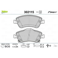 Klocki hamulcowe - Klocki hamulcowe - komplet VALEO 302115 - miniaturka - grafika 1