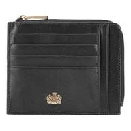 Biżuteria - akcesoria - Etui na karty skórzane z herbem na suwak - miniaturka - grafika 1