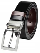 Paski - SKÓRZANY SZEROKI Pasek Damski Spodni Klamra P3 120 - miniaturka - grafika 1