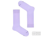 Skarpetki męskie - Jasnofioletowe skarpetki z bawełny organicznej - miniaturka - grafika 1