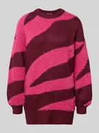 Swetry damskie - Sweter z dzianiny o luźnym kroju z okrągłym dekoltem model ‘BLAIR’ - miniaturka - grafika 1