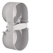 Gniazdka elektryczne - Hager Polo Integro Flow Puszka podtynkowa podwójna szara 109x49x37mm 09191501 09191501 - miniaturka - grafika 1