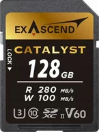 Karty pamięci - Karta ExAscend Catalyst SDXC 128 GB Class 10 UHS-II/U3 V60 EX128GSDV60 - miniaturka - grafika 1