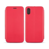 Etui i futerały do telefonów - NoName Etui Book Magnetic iPhone X czerwony /red - miniaturka - grafika 1