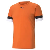 Koszulki sportowe męskie - Męska Koszulka z krótkim rękawem PUMA TEAMRISE JERSEY 70493208 – Pomarańczowy - miniaturka - grafika 1
