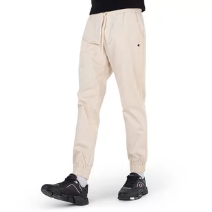 Spodnie Champion Cotton Twill Cuffed 214366-YS015 - beżowe - Spodnie sportowe męskie - miniaturka - grafika 1