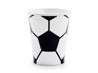 Urodziny dziecka - Party Deco Kubeczki urodzinowe Piłka Nożna - 220 ml - 6 szt. KPP72 - miniaturka - grafika 1