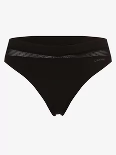 Calvin Klein - Stringi damskie, czarny - Majtki damskie - miniaturka - grafika 1