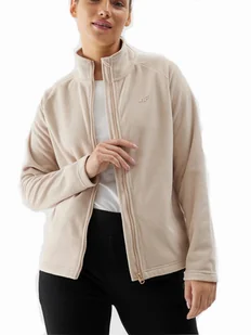 POLAR damski BLUZA POLAROWA 4F 4FWSS24TFLEF179-83S beżowy ze stójką XXL - Bluzy damskie - miniaturka - grafika 1
