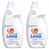 Środki do prania - Lovela Płyn do płukania ubranek niemowlęcych i dziecięcych Zestaw 2 x 2 l - miniaturka - grafika 1