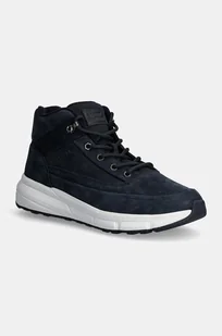 Tommy Hilfiger buty wysokie HILFIGER WARM NUBUCK HYBRID B męskie kolor granatowy FM0FM05189 - Botki męskie - miniaturka - grafika 1