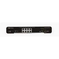 Switche - Ruijie Networks RG-NBS3100-8GT2SFP-P łącza sieciowe Zarządzany L2 Gigabit Ethernet (10/100/1000) Obsługa PoE Czarny RG-NBS3100-8GT2SFP-P - miniaturka - grafika 1