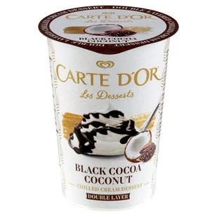 Carte D'Or Deser ze śmietany ukwaszonej kokos z czarnym kakao-kokos 140 g - Desery mleczne - miniaturka - grafika 1