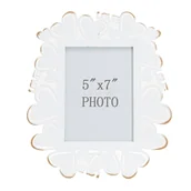 Ramki na zdjęcia - Biała metalowa ramka na zdjęcia Mauro Ferretti, 25x27,7 cm - miniaturka - grafika 1