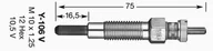 Świece żarowe - Świeca żarowa NGK Y-106V 1552165510 - miniaturka - grafika 1