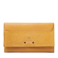 Portfele - Portfel damski dR Amsterdam - Luksusowy skórzany portfel z ochroną RFID - Stylowy i bezpieczny dla wszystkich Twoich potrzeb płatniczych - 93159 Żółty - miniaturka - grafika 1