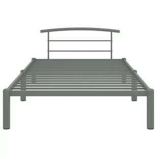 Lumarko Rama łóżka, szara, metalowa, 90 x 200 cm! - Łóżka - miniaturka - grafika 4