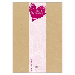 Zestaw papierów krafts A4 - Papermania - Kraftstax, (100 arkuszy) - Scrapbooking - miniaturka - grafika 1