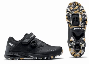 BUTY ROWEROWE NORTHWAVE SPIDER PLUS 3 - Black / Camo Sole - Rozmiar 40 - Buty rowerowe - miniaturka - grafika 1