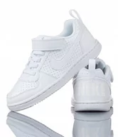 Buty dla dziewczynek - Buty Dziecięce Nike Court Borough Białe New R-27,5 - miniaturka - grafika 1