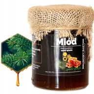 Miód - MIÓD SPADZIOWY ŚWIEŻY SPADŹ IGLASTA Z PASIEKI ZE SPADZI IGLASTEJ 410G - miniaturka - grafika 1