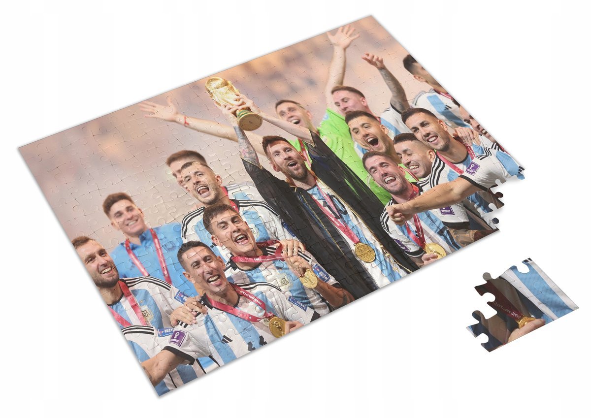Puzzle + MESSI piłka nożna sport prezent A4 96 el.
