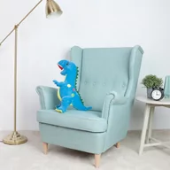 Maskotki i pluszaki - Miś Gustaw, Dinozaur Edi, niebieski, 60cm - miniaturka - grafika 1