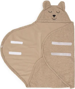 Otulacz do fotelika i wózka Bear Boucle brązowy Jollein - Pieluchy - miniaturka - grafika 1