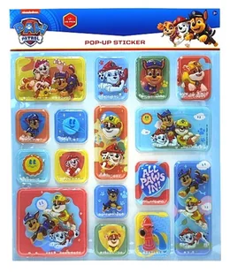 Naklejki wypukłe Psi Patrol 16 sztuk - Szkolne artykuły papiernicze - miniaturka - grafika 1