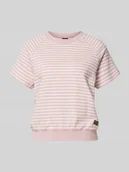 Koszulki i topy damskie - T-shirt o kroju relaxed fit z mieszanki bawełny z naszywką z logo - miniaturka - grafika 1