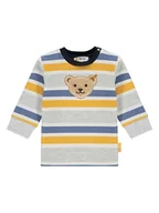 Bluzy i sweterki niemowlęce - Steiff Bluza w kolorze szarym ze wzorem - miniaturka - grafika 1