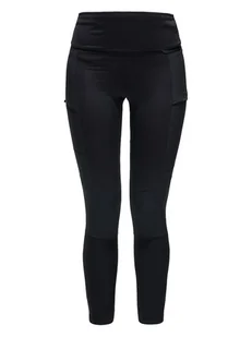 Haglöfs Legginsy funkcyjne "Fjell Hybrid" w kolorze czarnym - Spodnie sportowe damskie - miniaturka - grafika 1
