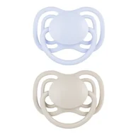 Smoczki uspokajające - Smoczek CANPOL BABIES DentalAir 23/225 0-6 m Niebiesko-szary (2 sztuki) - miniaturka - grafika 1