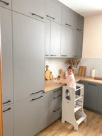 Krzesełka do karmienia - Kitchen Helper SLIM szary - pomocnik kuchenny dla dzieci - miniaturka - grafika 1