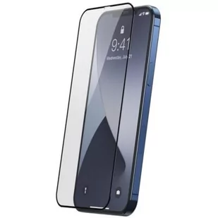Baseus Baseus 2x Szkło hartowane 0,25 mm z ramką na cały ekran iPhone 12 Pro / iPhone 12 Czarny (SGAPIPH61P-KC01) - iPhone 12 iPhone 12 Pro 6953156229099 - Szkła hartowane na telefon - miniaturka - grafika 1