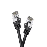 Patchcordy - celexon CAT 6A kabel sieciowy Patchcord RJ45 S/FTP (10,0m) czarny - miniaturka - grafika 1