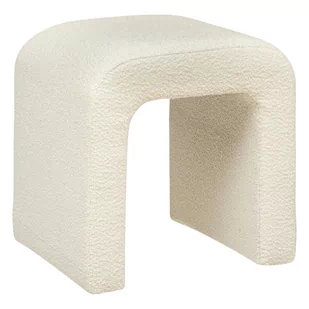Stołek łuk bouclé SEVI, wys. 43 cm - Pufy i podnóżki - miniaturka - grafika 1