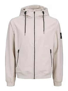 Bestseller A/S Męska kurtka JJEBASIC Softshell Hood NOOS, Moonbeam, XXL, Moonbeam - Kurtki męskie - miniaturka - grafika 1